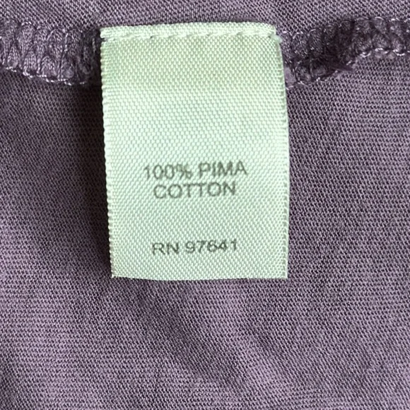 J Jill featherweight pocket tee. Medium. 100% pima cotton. Purple. - Picture 5 of 5